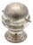 Semi-Spherical Silver Butter Dish For Sale