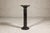 A vintage black marble column shaped pedestal with white veining and stepped base. This vintage black marble column-shaped...