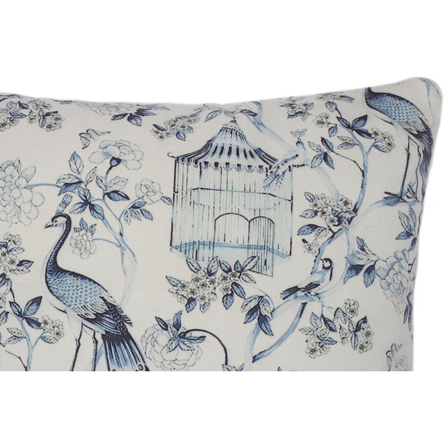 2020s Shabby Chic Printed Velvet Handmade Pillow For Sale - Image 5 of 8