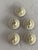 Late Meiji Era Hand Painted Geisha Satsuma Button Set of 5 For Sale - Image 10 of 10
