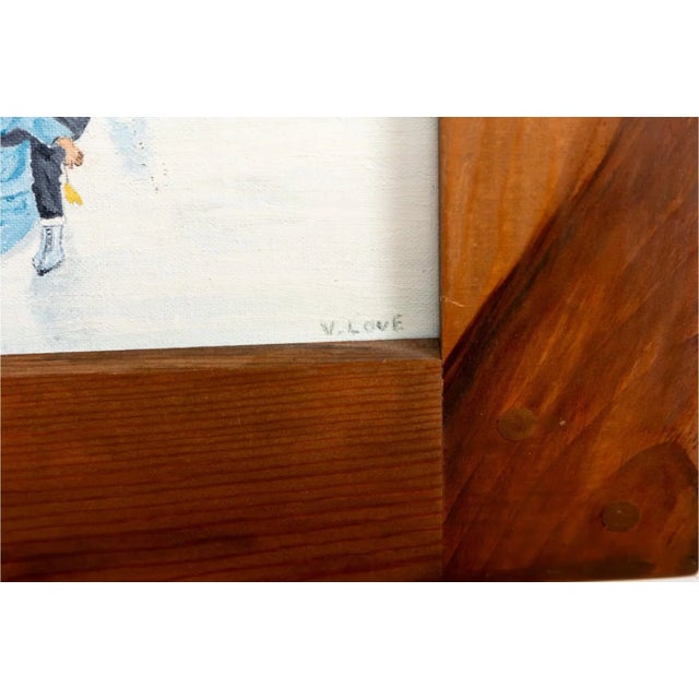 Virginia Mae Love (American [Nc] 1958 - 2020) Untitled Oil on Board Painting For Sale - Image 4 of 12