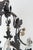 1950s 1950s Hollywood Regency Style Italian Black Metal Floral Chandeliers - a Pair For Sale - Image 5 of 18