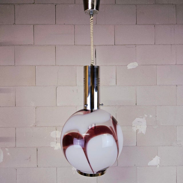 Vintage Glass Hanging Light by Carlo Moretti, 1970s For Sale - Image 18 of 18