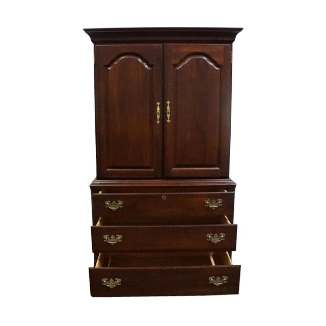 Kincaid Furniture Solid Commonwealth Cherry Traditional Style 39" Clothing Armoire For Sale In Kansas City - Image 6 of 12