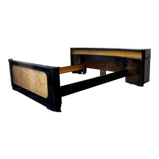 1940s Art Deco Machine Age Queen Bedframe For Sale