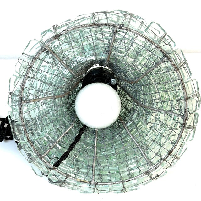 Modern Mid 20th Century Modern Murano Tesserine Glass Mosaic Mushroom Table Lamp Attributed to TAO, Italy For Sale - Image 3 of 14