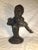 1950s Metal Bust Sculpture of a Violinist For Sale - Image 10 of 11