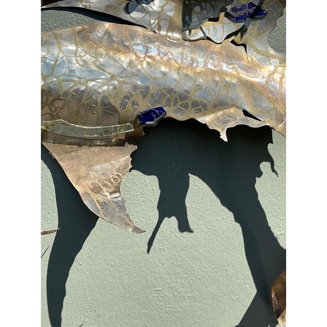Vintage Metal Sailfish Wall Sculpture For Sale - Image 13 of 18