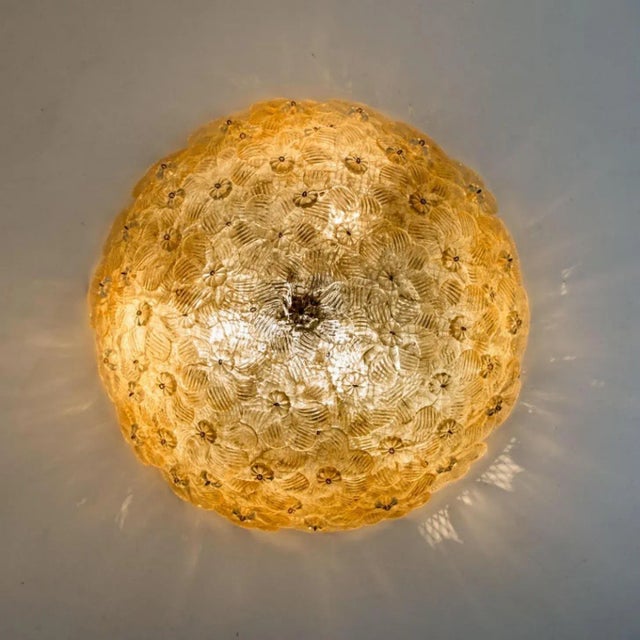 Flower Wall Lights attributed to Barovier & Toso, 1990s, Set of 2 For Sale - Image 14 of 18