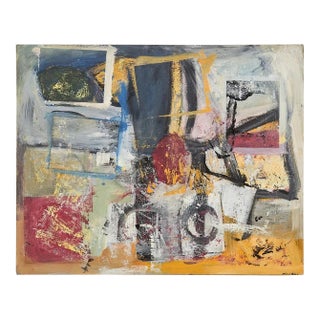 Mid 20th Century Untitled Abstract Art by Richard Silva For Sale