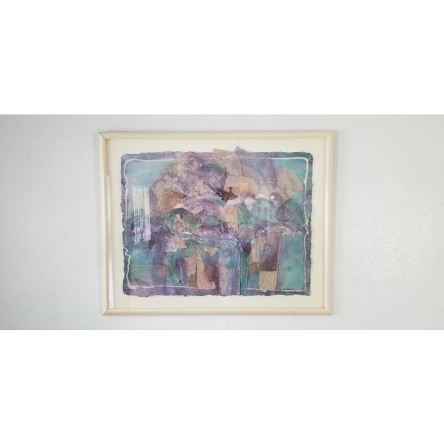 Susan Wemar Mixed Media Collage Abstract Painting For Sale - Image 13 of 13