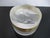 Lalique Daphne round glass box with hinged lid showing a seated nymph with long locks of hair raveling around the outer...