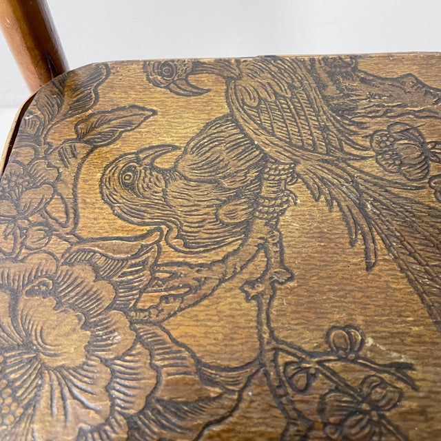 Italian Art Nouveau Style Pedestal in Brown Leather and Bamboo, 1930s For Sale - Image 11 of 18