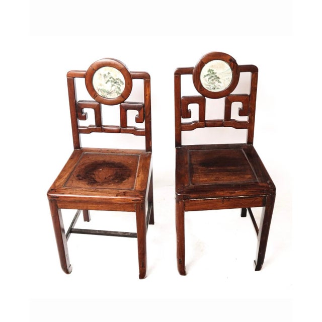 Chinese Pair of Qing Dynasty Chairs For Sale - Image 3 of 12