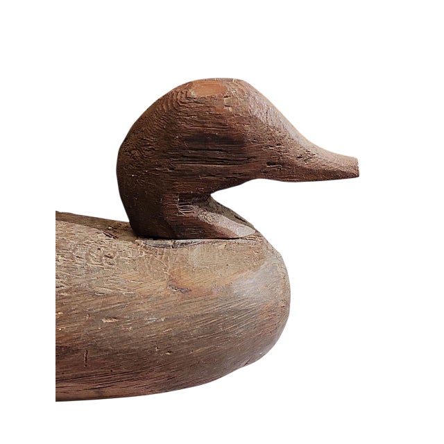 Terrific primitive style antique mallard decoy - manner of O'Neal or Styron, excellent condition for the age. Measures 16...