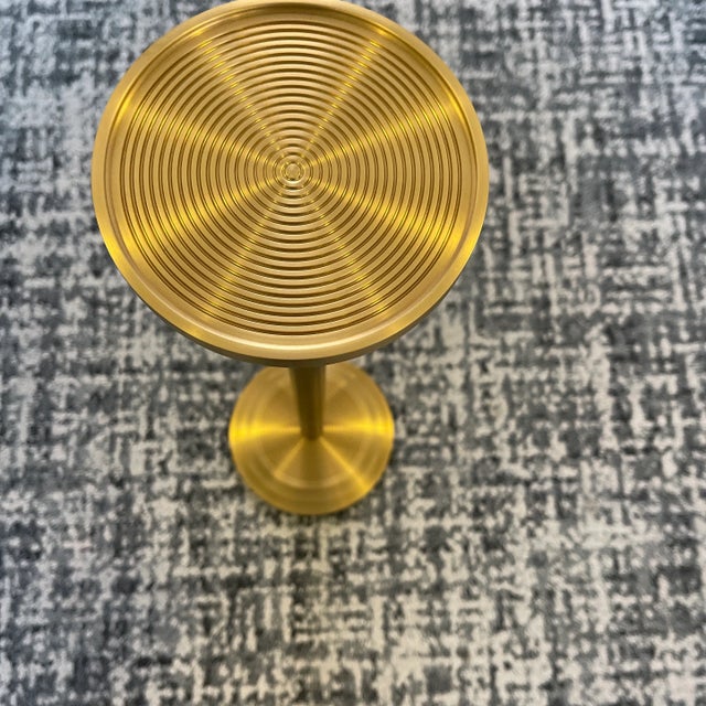 2020s New Solid Brass Drink Table by Chaddock From Benjamin Johnston Collection For Sale - Image 5 of 9