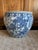Oversized Blue & White Chinoiserie Cachepot | Grand Scale Planter For Sale - Image 4 of 10