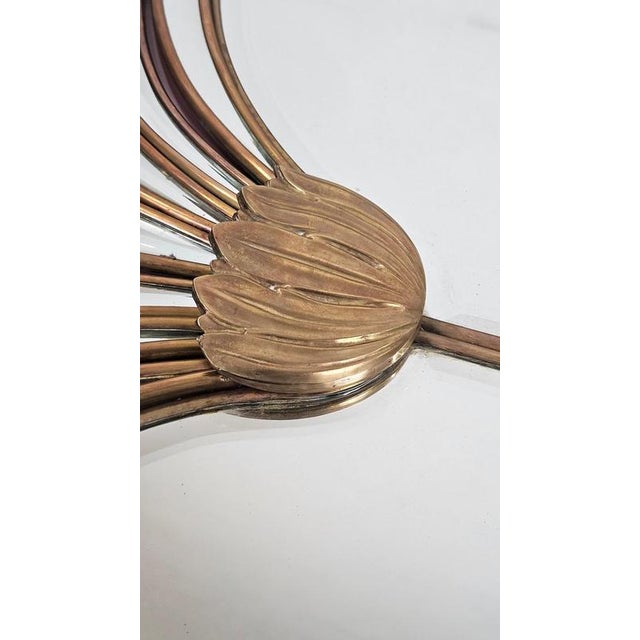 Black Large Vintage Art Deco Italian Mirror in Pink and Black, 1970s For Sale - Image 8 of 12