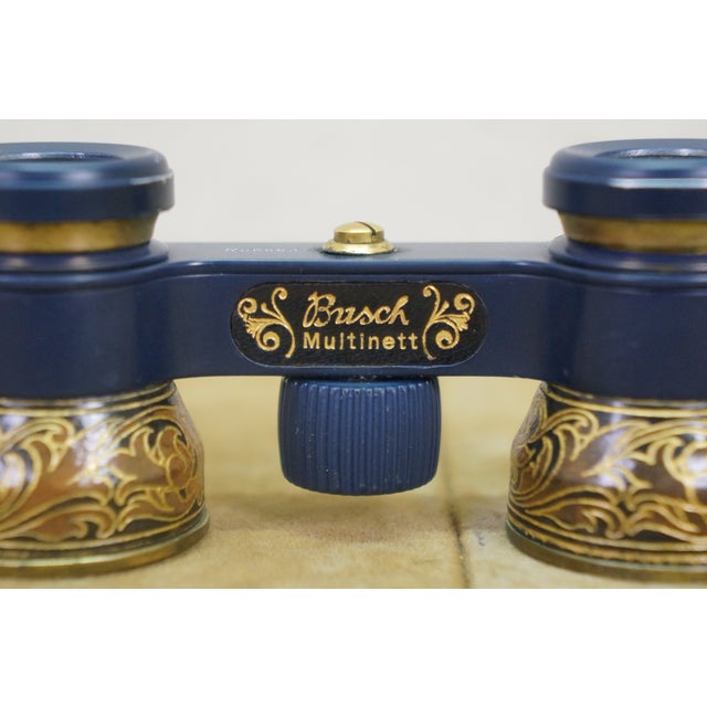 Antique German Emil Busch Multinett Filigree Opera Glasses Original Leather Case For Sale - Image 12 of 12