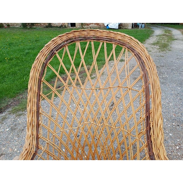 Emmanuelle Wicker Armchair, 1930 For Sale - Image 3 of 9