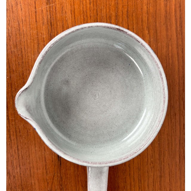 Mid-Century Modern Danish Studio Pottery Bowl with Handle by Zoltan Kiss Keramik, 1960s For Sale - Image 4 of 18