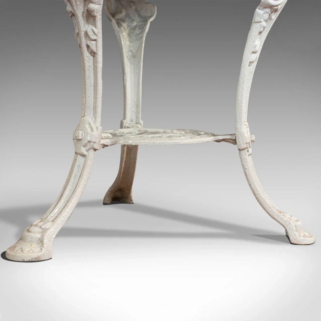 1900s Victorian Cast Iron Outdoor Britannia Table For Sale - Image 4 of 13