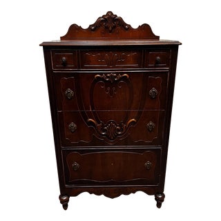 1920s Victorian Tall Dresser For Sale