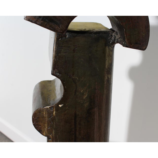 Cubist Style Metal Sculpture of an Elephant by Robert Beaven For Sale In Indianapolis - Image 6 of 8