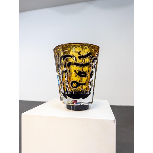 1990s The Sea III Vase by Jan Johansson for Orrefors, 1990s For Sale - Image 5 of 8