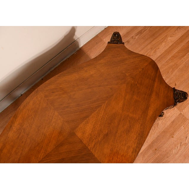 1930s 1930s French Carved Walnut Coffee Table For Sale - Image 5 of 18