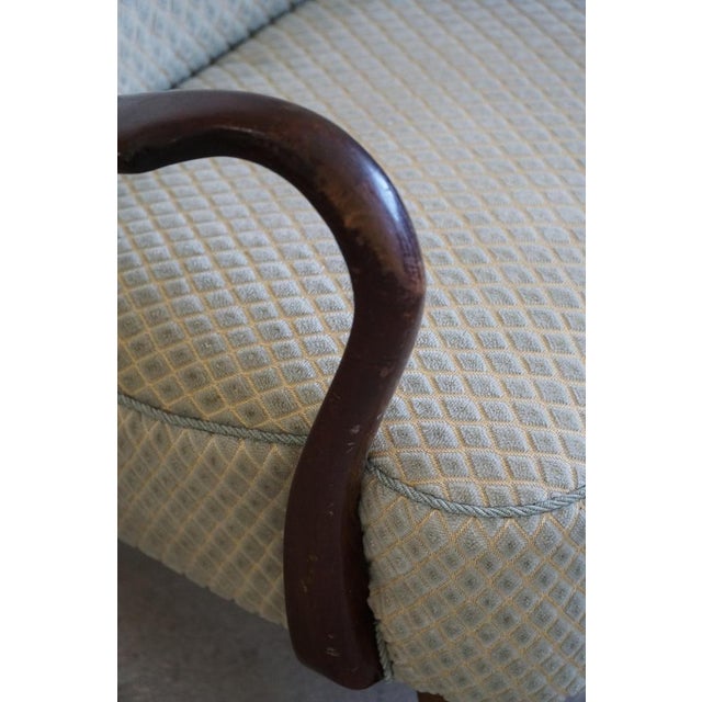 Set of Danish Modern Lounge Chair with Footstool in Beech by Slagelse Mobelvaerk, 1960s For Sale - Image 13 of 18