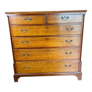 Late 19th Century English Tall Bachelor Chest on Stand For Sale