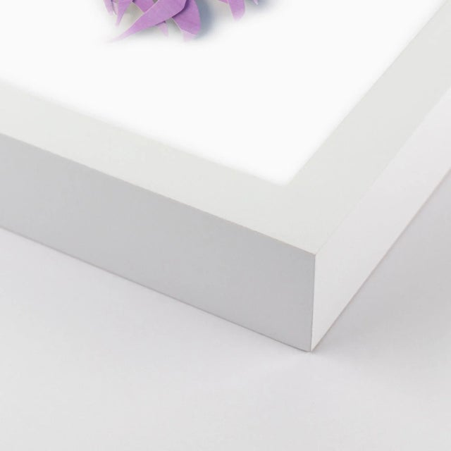 DESCRIPTION: Iris with Purple Feathers by Melvin G in White Framed Paper, Small Art Print SPECIFICATIONS: Type: Framed...