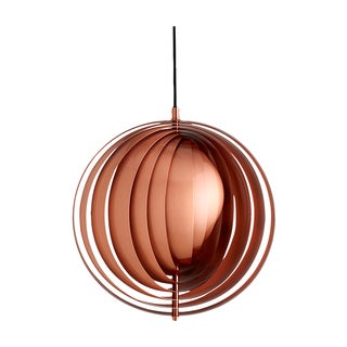 Copper Panton Verpan Moon Pendant - Retail $1115 For Sale