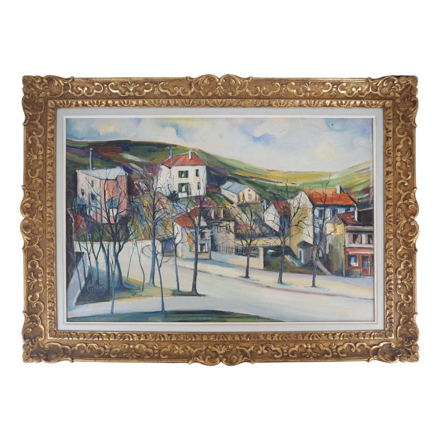 Elisée Maclet, Near Paris, The Faubourgs De Noisy, Oil on Canvas For Sale