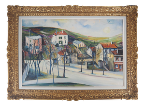 Elisée Maclet, Near Paris, The Faubourgs De Noisy, Oil on Canvas
