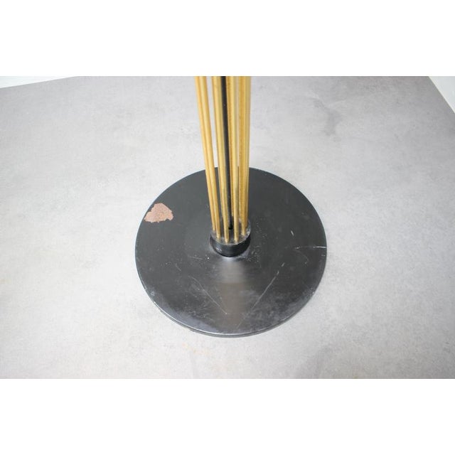 Metal Italian Brass Coat Rack with Black Wooden Finials, 1980 For Sale - Image 7 of 12