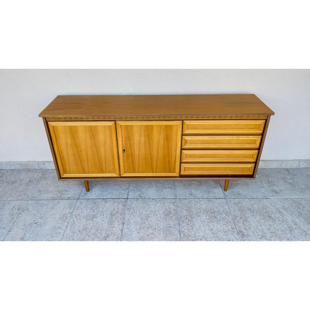 Mid-Century Modern Scandinavian Walnut Sideboard, 1960s For Sale - Image 3 of 13