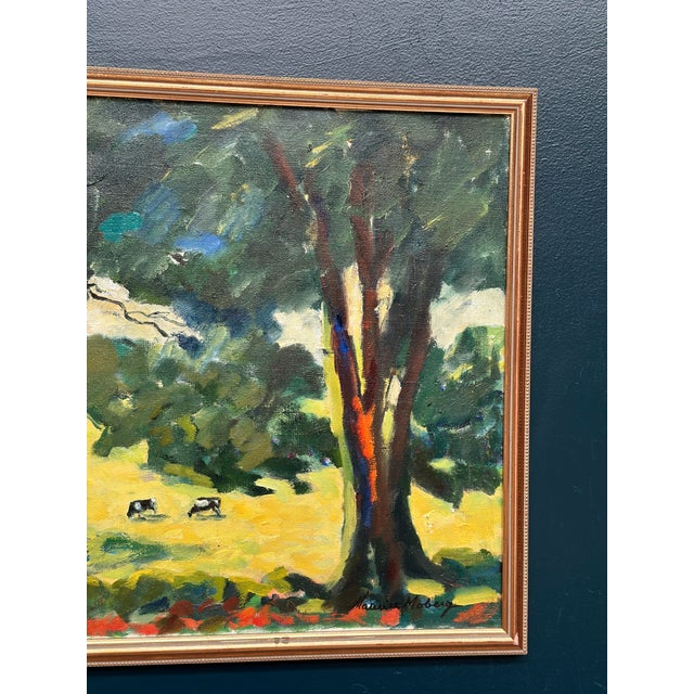 Maurice Moberg, Gläntan, Båstad, 1950s, Oil Painting on Canvas, Framed For Sale - Image 15 of 18