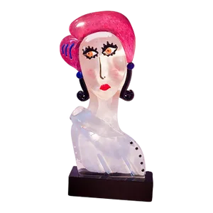 2016 “Lola” Contemporary Murano Glass Handblown Sculpture by Maria Grazia Facciolà