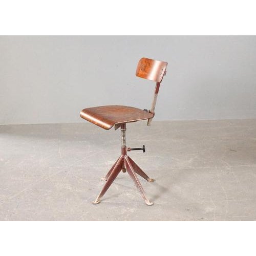 Workstation Chair attributed to Jean Prouvé by Experfi, Paris, 1930s For Sale - Image 14 of 16
