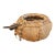 Vintage Native American Style Handwoven Fiber Basket With Feather & Beaded Details For Sale