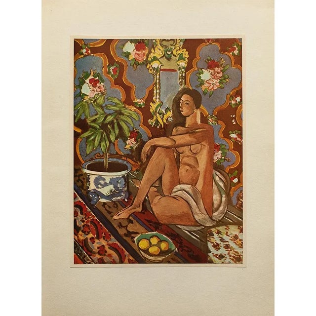 1940s 1940s After Henri Matisse "Decorative Figure", First Edition Period Swiss Lithograph For Sale - Image 5 of 7