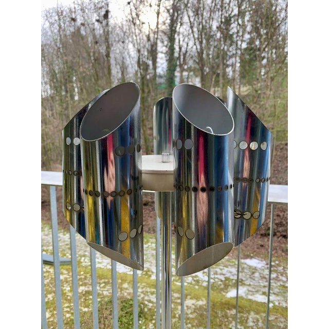 Metal Space Age Floor Lamp in the style of Sciolari, 1960s For Sale - Image 7 of 18