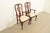 Thomasville Thomasville Queen Anne Carved Solid Mahogany Armchairs, Pair For Sale - Image 4 of 16