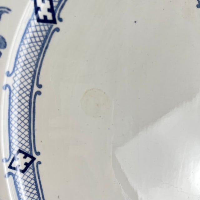 Large Oval Terre de Fer Jane Model Platter from KG Lunéville, 1900s For Sale - Image 4 of 12