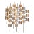 Mid-Century Modern Brutalist Welded Metal Geometric Wall Sculpture For Sale