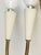 Ivory Metal and Brass Four-Light Wall Lamps, 1950s, Set of 4 For Sale - Image 9 of 18