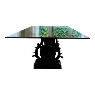 1980s Forged Iron Dining Table For Sale