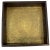 Farmhouse 1990s Solid Wood Tray Accented With Hand Embossed Brass Foil For Sale - Image 3 of 3